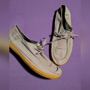 Men's Vans Grey Canvas Rata Vulc Ultra Cush Shoes